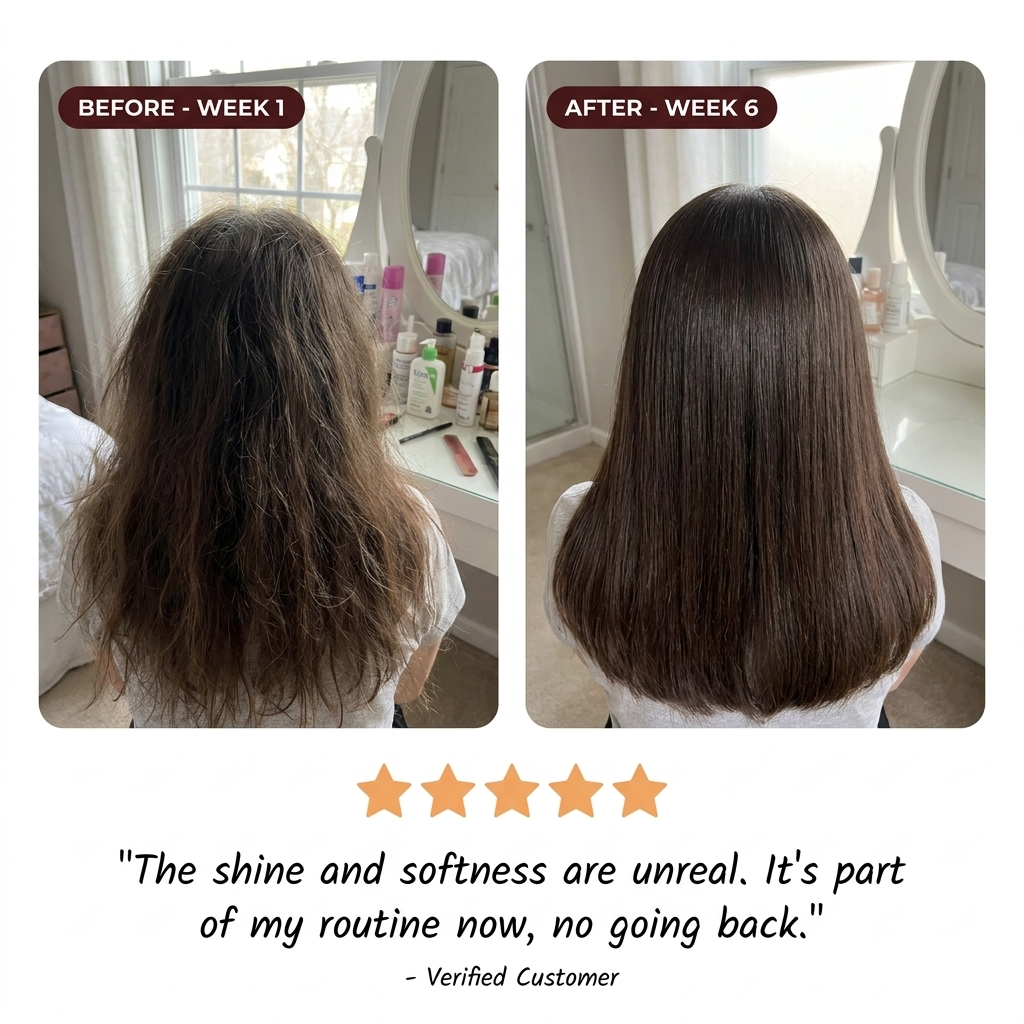 Fuller, Thicker Hair in 5 Minutes With Batana Oil Technology